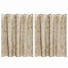 vidaXL Cortinas de Terciopelo 2 pcs Crema 140 x 140 cm Terciopelo