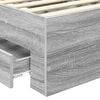 vidaXL Estructura de cama Gris Sonoma 90 x 200 cm Madera de ingenier&iacute;a