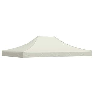 vidaXL Techo de carpa para celebraciones color crema 4x3 m 270 g/m&sup2;