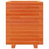vidaXL Jardinera madera maciza de pino marr&oacute;n cera 40x40x49,5 cm
