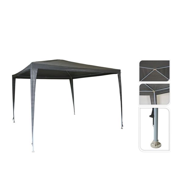 ProGarden Carpa para fiestas gris 300x300x245 cm