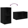 vidaXL Conjunto de mueble de TV 4 pcs Roble Negro 37 x 37 x 72 cm