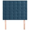 vidaXL Cabecero de cama azul oscuro 90x5x118/128 cm Terciopelo
