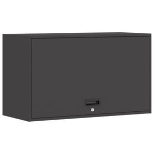 vidaXL Armario de pared para el garaje Negro 90 x 40 x 53 cm