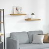 vidaXL Estante de pared Montaje en la pared 2 pcs Beige 50 x 23 x 4 cm