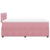 vidaXL Cama box spring con colch&oacute;n terciopelo rosa 120x190 cm