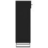 vidaXL Zapatero madera de ingenier&iacute;a negro 30x35x105 cm