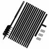 vidaXL Taladro De Tierra Con Mango 120 mm Con Tubo De Extensi&oacute;n 13 M Acero