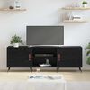 vidaXL Gabinete de TV Roble negro 150 x 30 x 50 cm