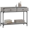 vidaXL Mesa consola madera de ingenier&iacute;a gris Sonoma 100x34,5x75 cm