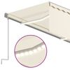 vidaXL Toldo autom&aacute;tico persiana LED sensor de viento crema 3,5x2,5m