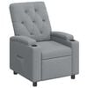 vidaXL Sill&oacute;n reclinable Gris Claro 75 x 95 x 101 cm Tela