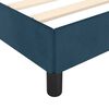 vidaXL Estructura de cama sin colch&oacute;n terciopelo azul oscuro 90x200 cm