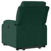 vidaXL Sill&oacute;n el&eacute;ctrico reclinable elevable de terciopelo verde oscuro