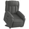 vidaXL Sill&oacute;n el&eacute;ctrico reclinable elevable de tela gris oscuro