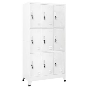 vidaXL Taquilla con 9 compartimentos acero 90x45x180 cm