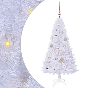 vidaXL &Aacute;rbol de Navidad artificial Blanco 120 cm PVC y Acero