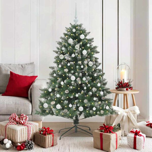 vidaXL &Aacute;rbol de Navidad artificial Verde 150 cm PVC, Pl&aacute;stico y Acero
