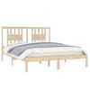 vidaXL Estructura de cama de madera maciza de pino 160x200 cm