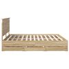 vidaXL Estructura de cama Roble Sonoma 200 x 200 cm Madera Ingenieril