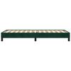 vidaXL Estructura de cama sin colchón terciopelo verde oscuro 90x190cm