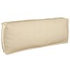 vidaXL Juego de Sof&aacute; con coj&iacute;n 2 pcs Beige Madera de Acacia S&oacute;lida