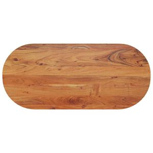 vidaXL Tablero de mesa ovalado madera maciza de acacia 90x40x3,8 cm