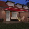 vidaXL Toldo Retr&aacute;ctil Rojo 450 x 300 cm Poli&eacute;ster y metal
