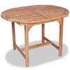 vidaXL Set de comedor de jard&iacute;n 7 piezas de madera maciza de teca
