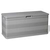 vidaXL Caja de almacenamiento de jardín gris 117x45x56 cm