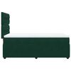 vidaXL Cama box spring con colch&oacute;n terciopelo verde oscuro 100x200 cm
