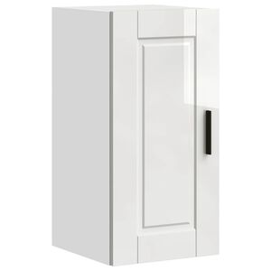 vidaXL Armario pared cocina Porto madera ingenier&iacute;a blanca alto brillo