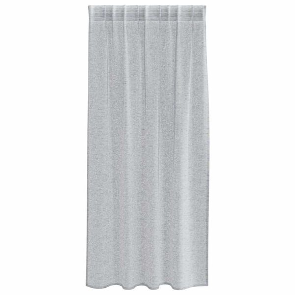 vidaXL Cortina de Voil&eacute; 2 pcs Gris oscuro 175 x 140 cm Poli&eacute;ster