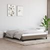 vidaXL Cama sin colch&oacute;n tela gris taupe 140x200 cm