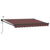 vidaXL Toldo Retr&aacute;ctil El&eacute;ctrico Marr&oacute;n 3 x 2,5 m