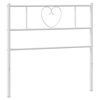 vidaXL Cabecero de repuesto de metal blanco 75 cm