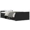 vidaXL Estructura de cama con caj&oacute;n Roble Negro 193 x 93 x 50 cm