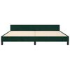 vidaXL Estructura cama sin colch&oacute;n terciopelo verde oscuro 200x200 cm