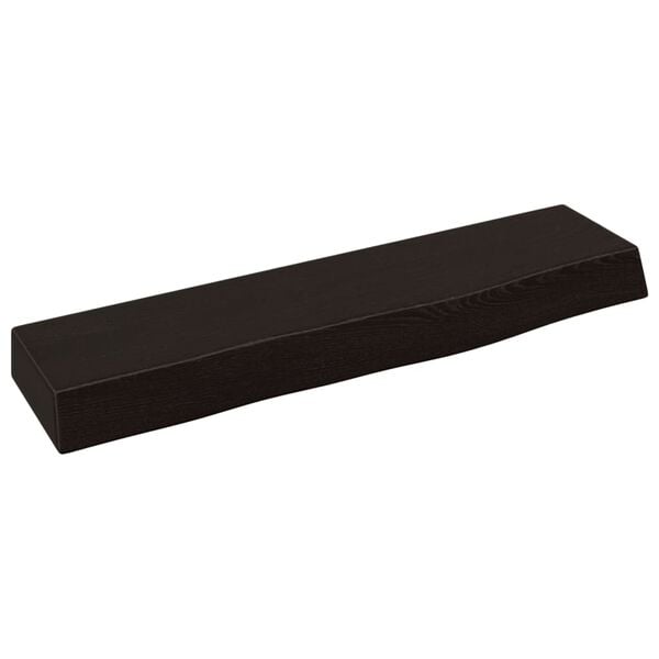 vidaXL Estante de pared madera roble tratada marrón oscuro 40x10x4 cm