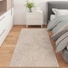 vidaXL Alfombras de &aacute;rea PALMERAS Beige 150 x 80 cm Poli&eacute;ster