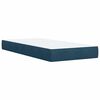 vidaXL Cama box spring con colch&oacute;n terciopelo azul 100x200 cm