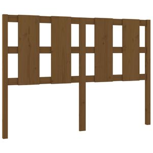 vidaXL Cabecero de cama madera maciza pino marr&oacute;n miel 125,5x4x100 cm