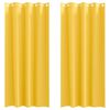 vidaXL Cortinas Opacas con Anillas 2 pcs Amarillo Mostaza 260 x 140 cm
