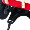vidaXL Carrito de mano de jardín rojo 150 kg