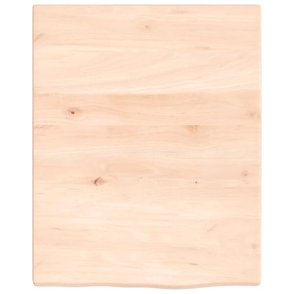vidaXL Encimera de baño madera maciza sin tratar 40x50x2 cm