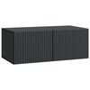vidaXL Mueble para TV de pared Negro 78,5 x 41 x 30 cm