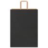 vidaXL Bolsas de papel con asas 250 uds negra 32x17x44 cm