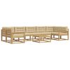 vidaXL Conjunto de sof&aacute;s de exterior 6 uds. y Beige