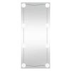 vidaXL Espejo de pared rectangular con luces LED vidrio 50x100 cm