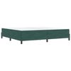 vidaXL Cama tipo Box Spring con colch&oacute;n Verde oscuro 200 x 200 cm tela